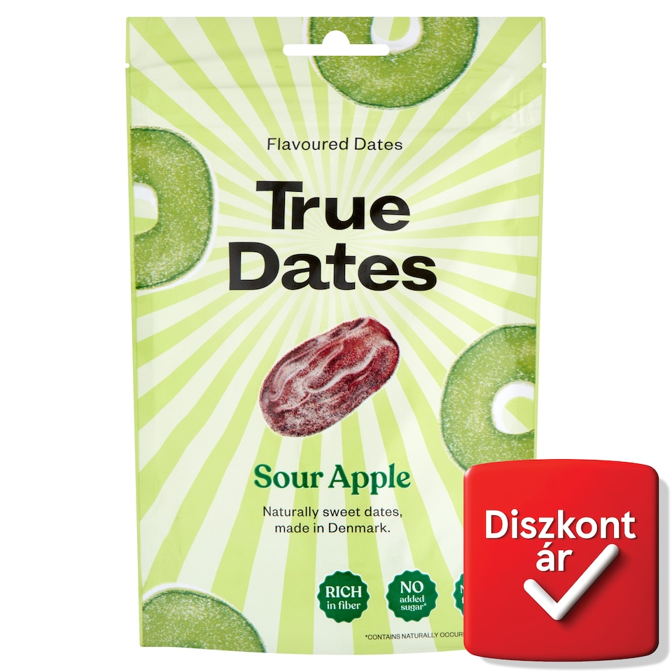 True Dates Seedless Dates with Sour Apple Flavour 100 g