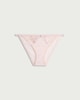 image 2 of F&F Embroidered Mesh Bikini Briefs in Pink