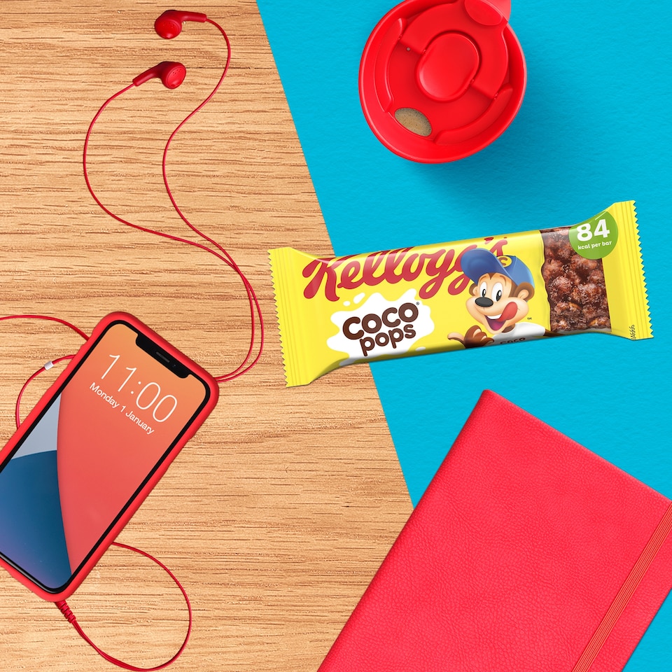 image 1 of Kellogg's Coco Pops Chocolate Cereal Bars Multipack, 6x20g