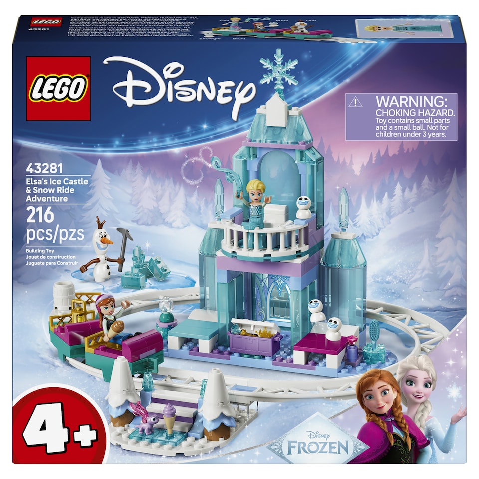 Obrázek 1 pro produkt LEGO Disney Ledové království 43281 Elsin ledový palác a jízda na sněhu