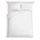 image 1 of Tesco White 100% Cotton Oxford Edge Duvet Set King Size