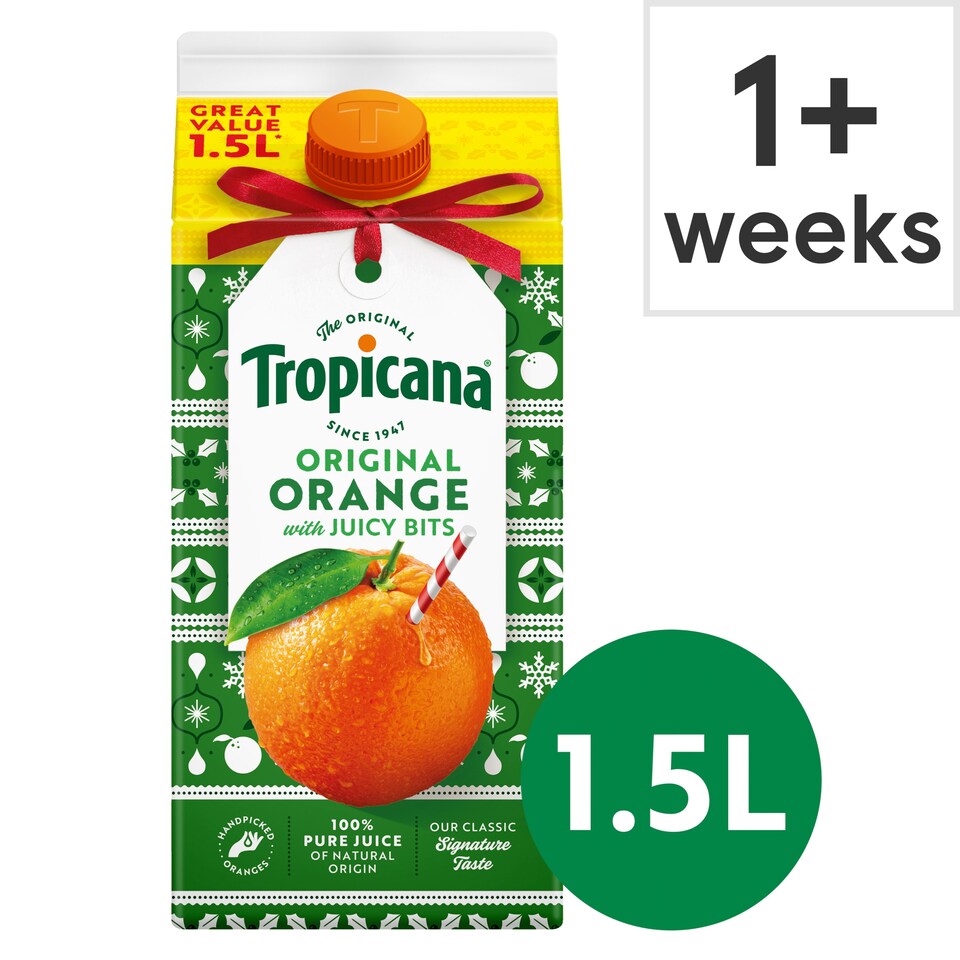 Tropicana Original Orange Fruit Juice With Bits 1.5L