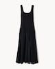 image 5 of F&F Square Neck Midi Dress in Black