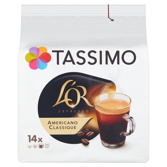 Tassimo L Or Americano Coffee Pods X14 116.2G Tesco Groceries