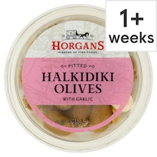 Horgans Hldiki Greek Green Olives With Garlic 150G