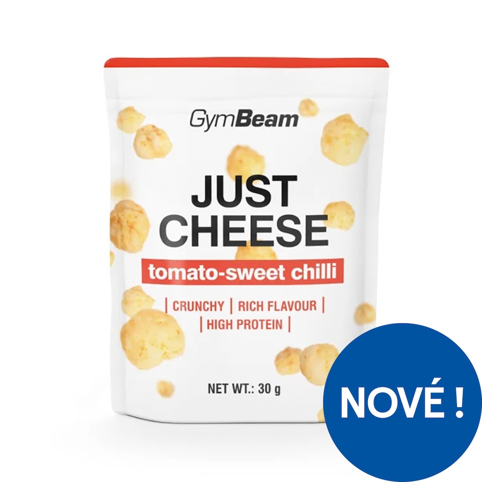 GymBeam Just Cheese sýrový snack příchuť rajče-sladké chilli 30g