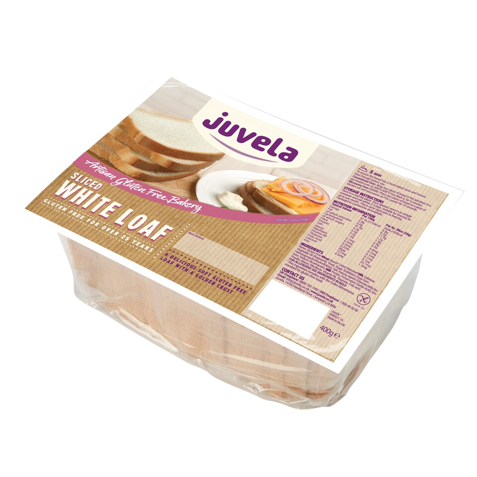 Juvela White Loaf Sliced 400G