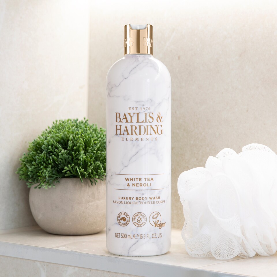 image 1 of Baylis & Harding Elements Luxury Body Wash - White Tea & Neroli 500ml