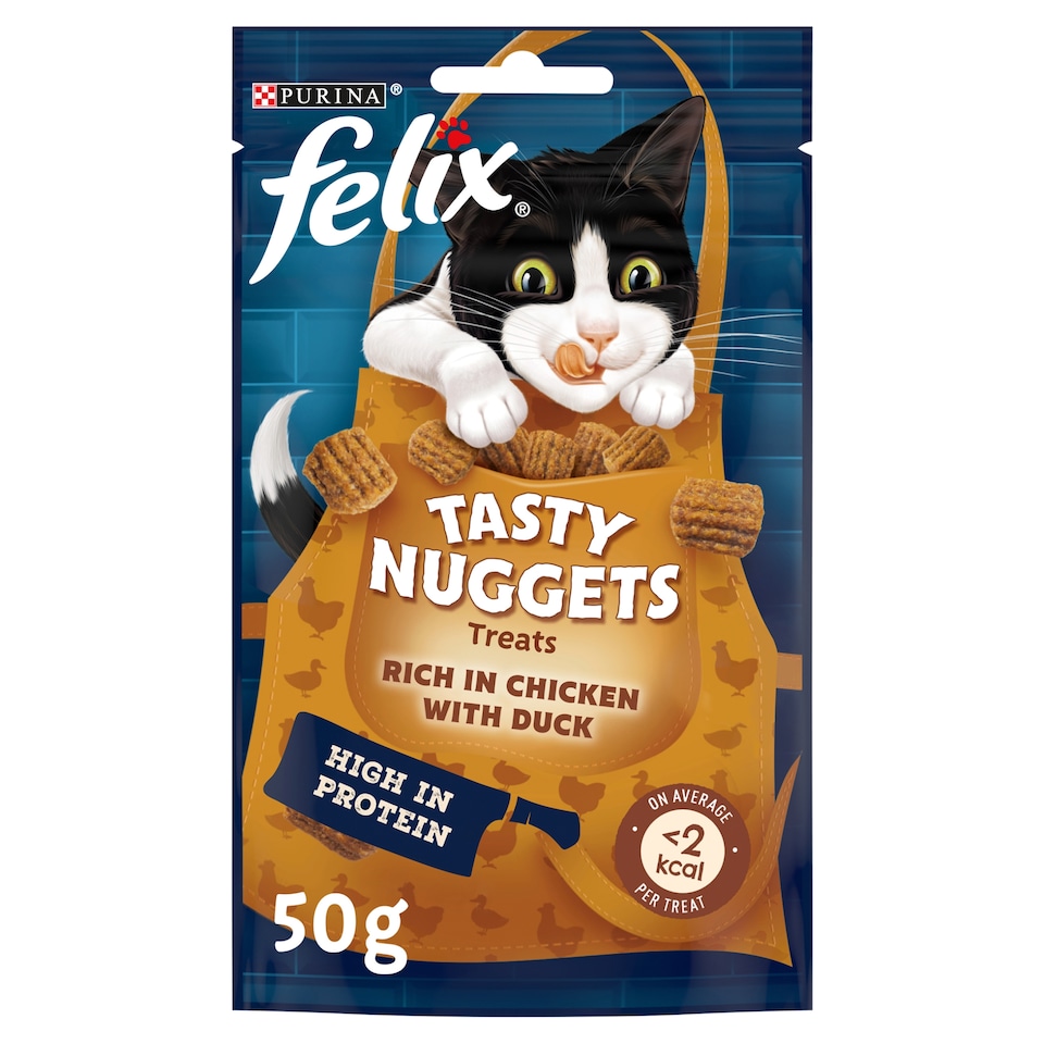 image 1 of Felix Tasty Nuggets for Cats Chicken & Duck 50g