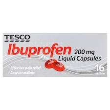 Tesco Health Ibuprofen 200mg Liquid Capsules 16s