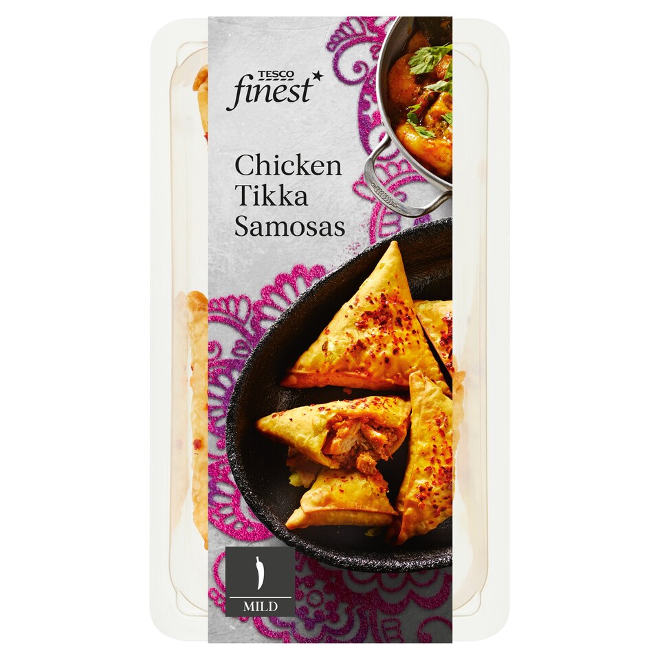 Tesco Finest Chicken Tikka Samosa 4 Pack 96G