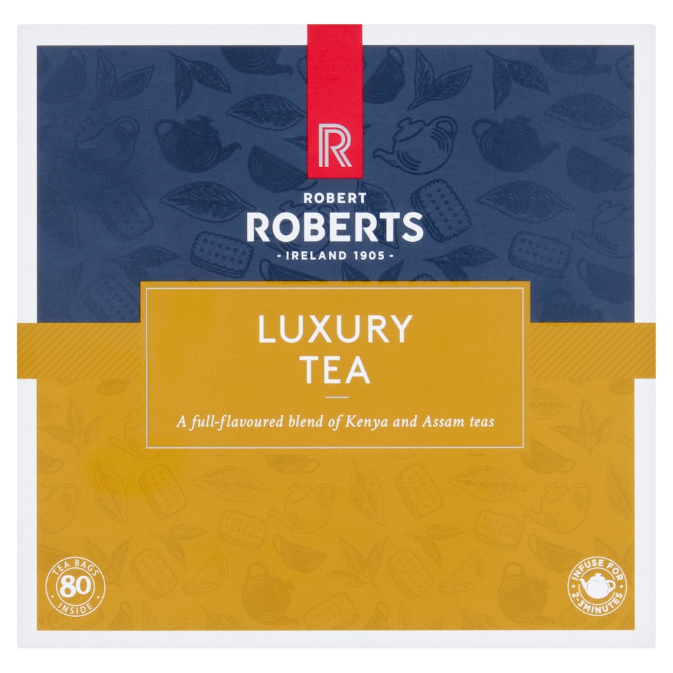 R ROBERTS LUXURY TEA BAGS 250G