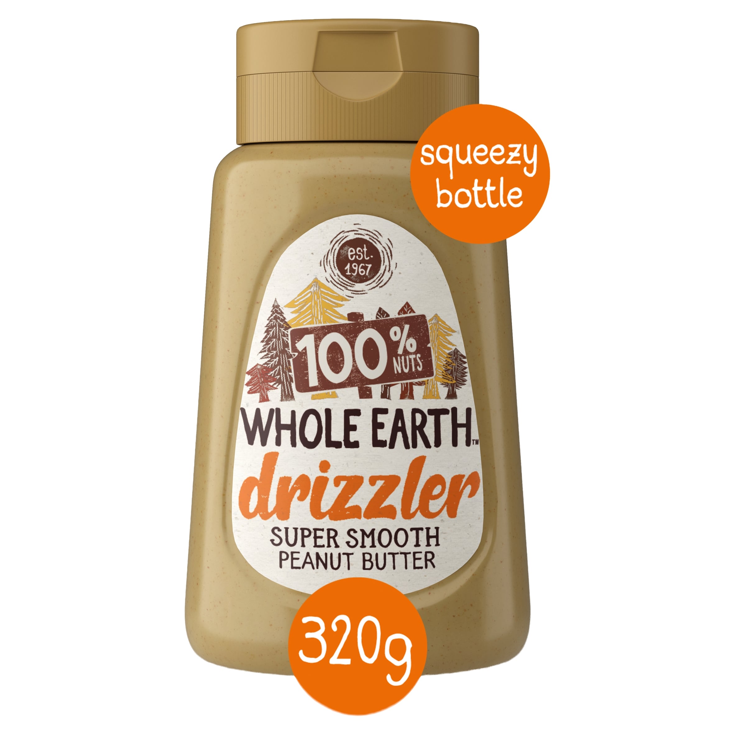 Whole Earth Drizzler Super Smooth Peanut Butter 320G