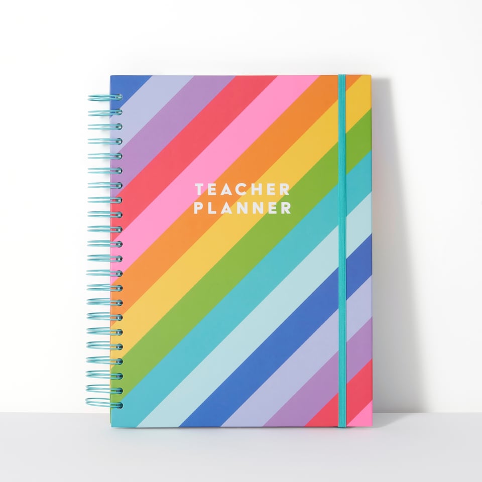 image 1 of Paperchase Rainbow A4 Teacher Planner