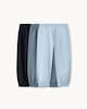 image 4 of F&F Boys 3-Pack Cotton Rich Cuffed Joggers in Blue