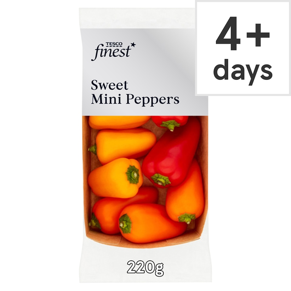 image 1 of Tesco Finest Sweet Mini Peppers 220G