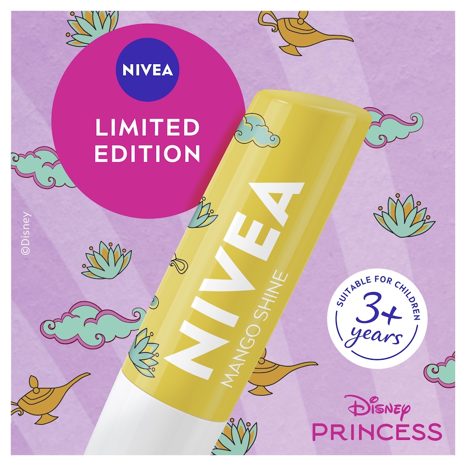 image 1 of NIVEA Disney Princess Jasmine Limited Edition Mango Shine Lip Balm 4.8g