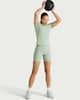 image 1 of F&F Active EVERYHOUR High Waisted 6 Inch Cycling Shorts in Teal
