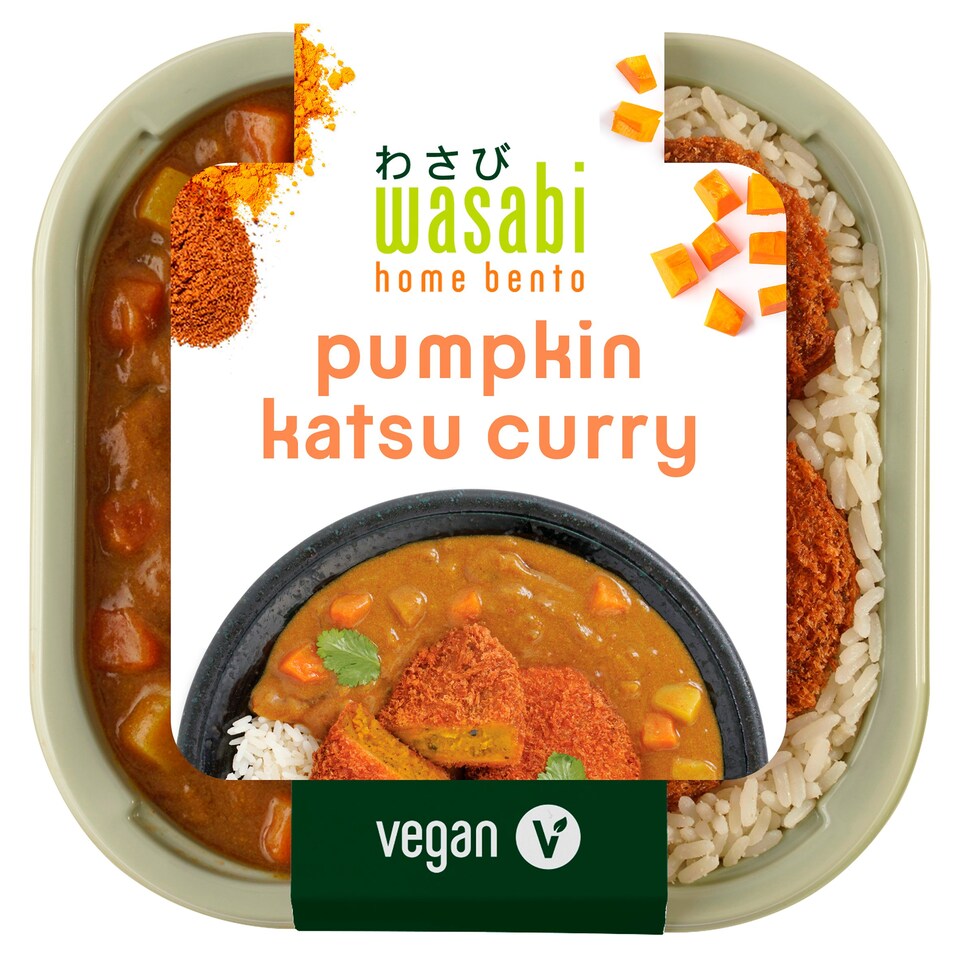 Wasabi Pumpkin Katsu Curry With Rice 450G Tesco Groceries