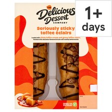 The Delicious Dessert Company Triple Chocolate Eclairs 2 Pack