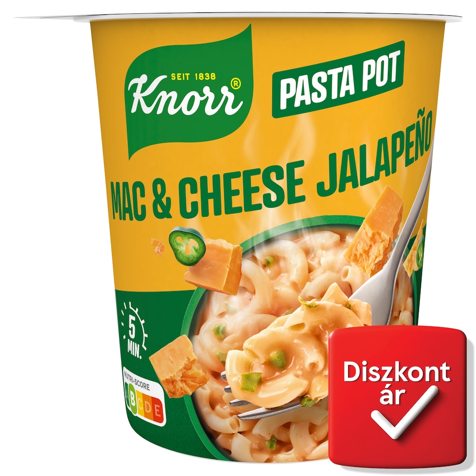 Knorr tészta sajtos-jalapeno-s szósszal 62 g