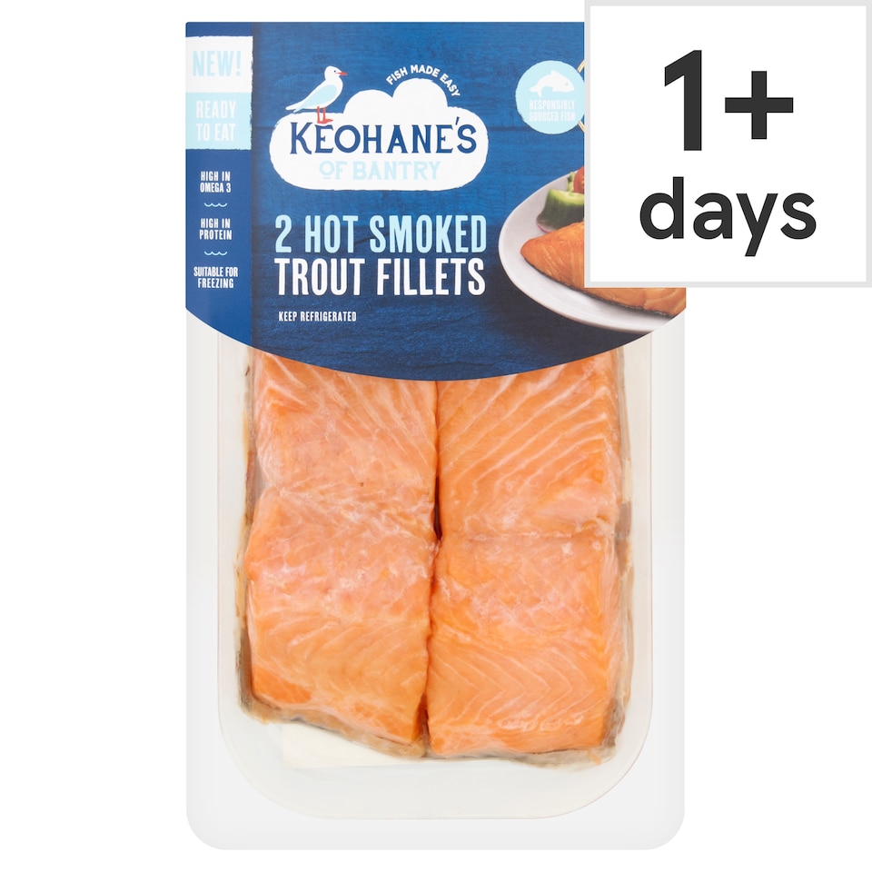Keohane's Hot Smoked Trout Fillets 170g