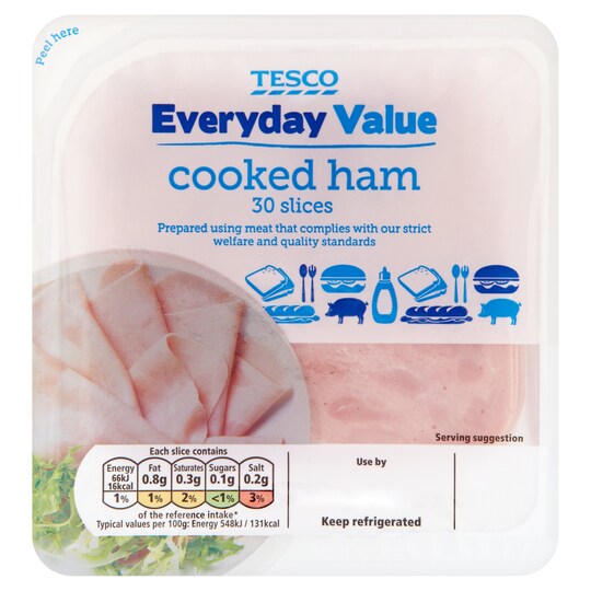 Tesco Everyday Value Ham 364G