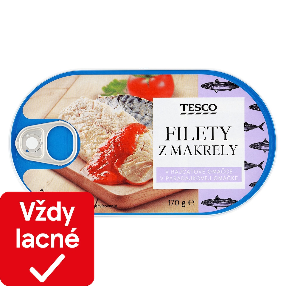 Tesco Filety z makrely v paradajkovej omáčke 170 g