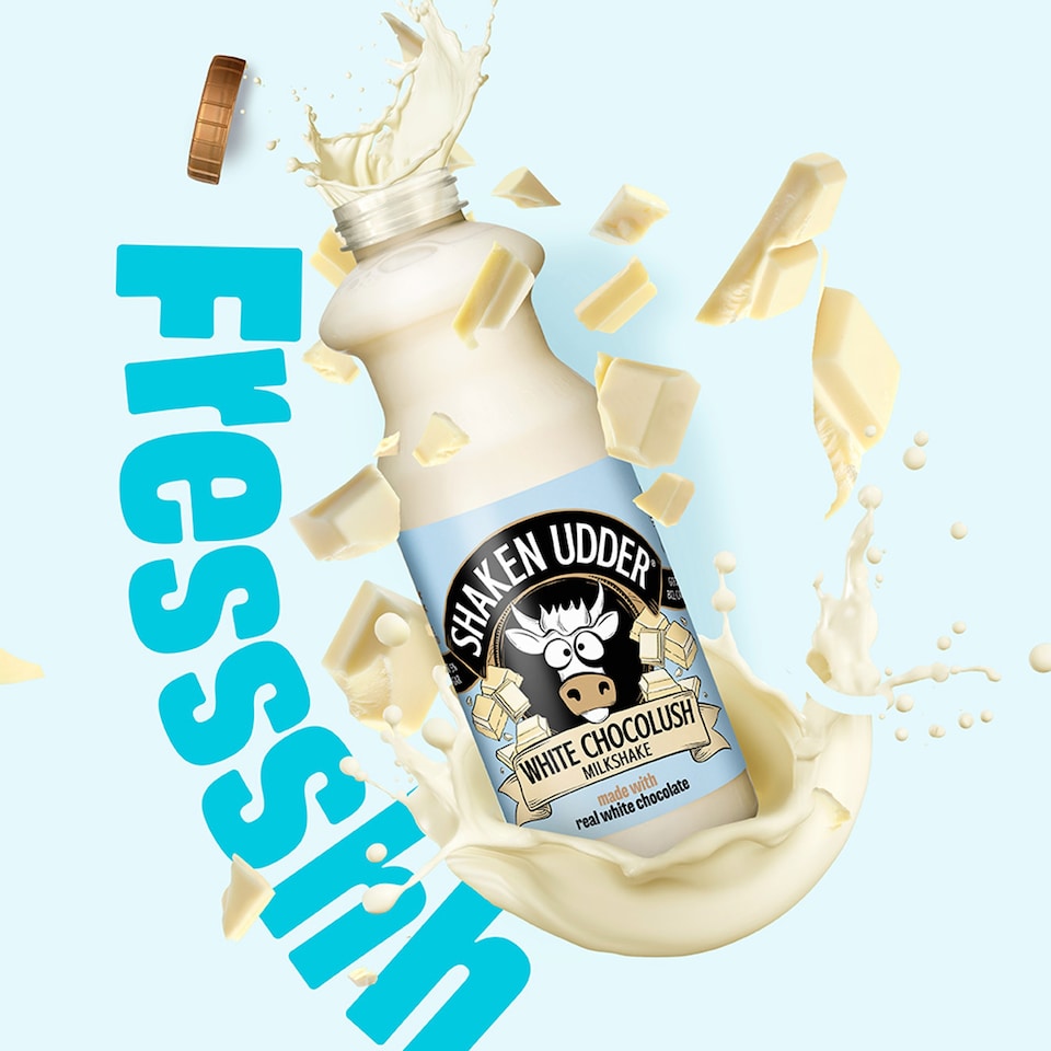 image 1 of Shaken Udder White Chocolush Milkshake 750ml