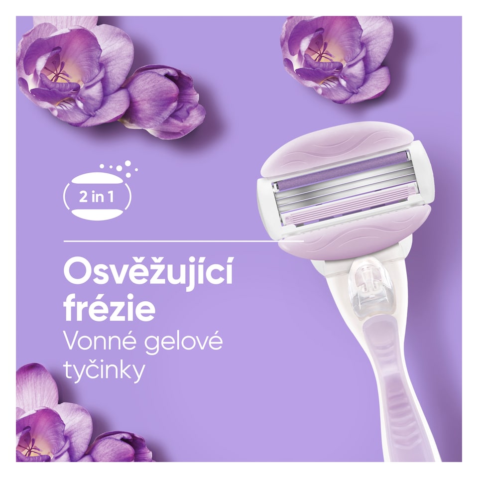 Obrázek 1 pro produkt Gillette Venus ComfortGlide Dámské Holicí Hlavice Breeze, Náhradní Holicí Hlavice