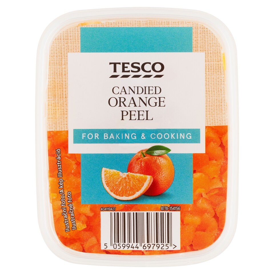 Tesco Pomarančová kôra kandizovaná 100 g
