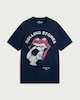 image 4 of Rolling Stones Pure Cotton Tongue Logo T-Shirt in Navy