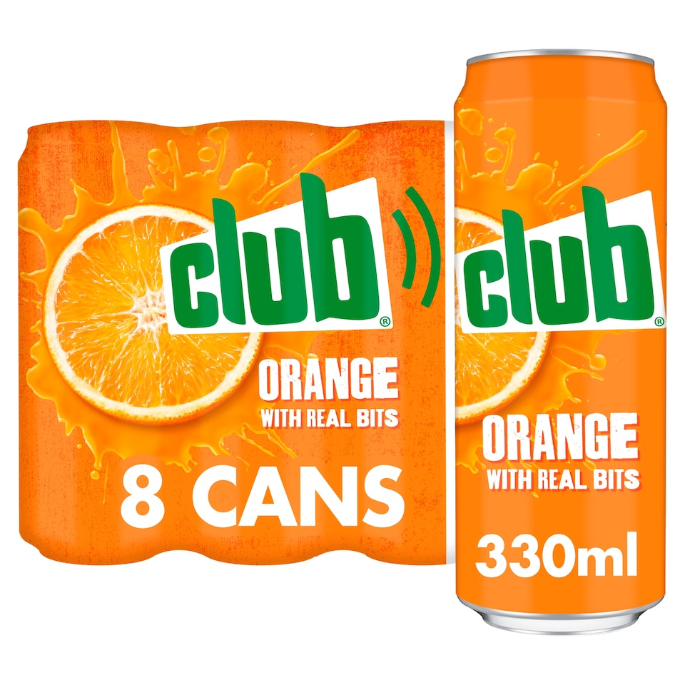 Club Orange Cans 8 x 330ml
