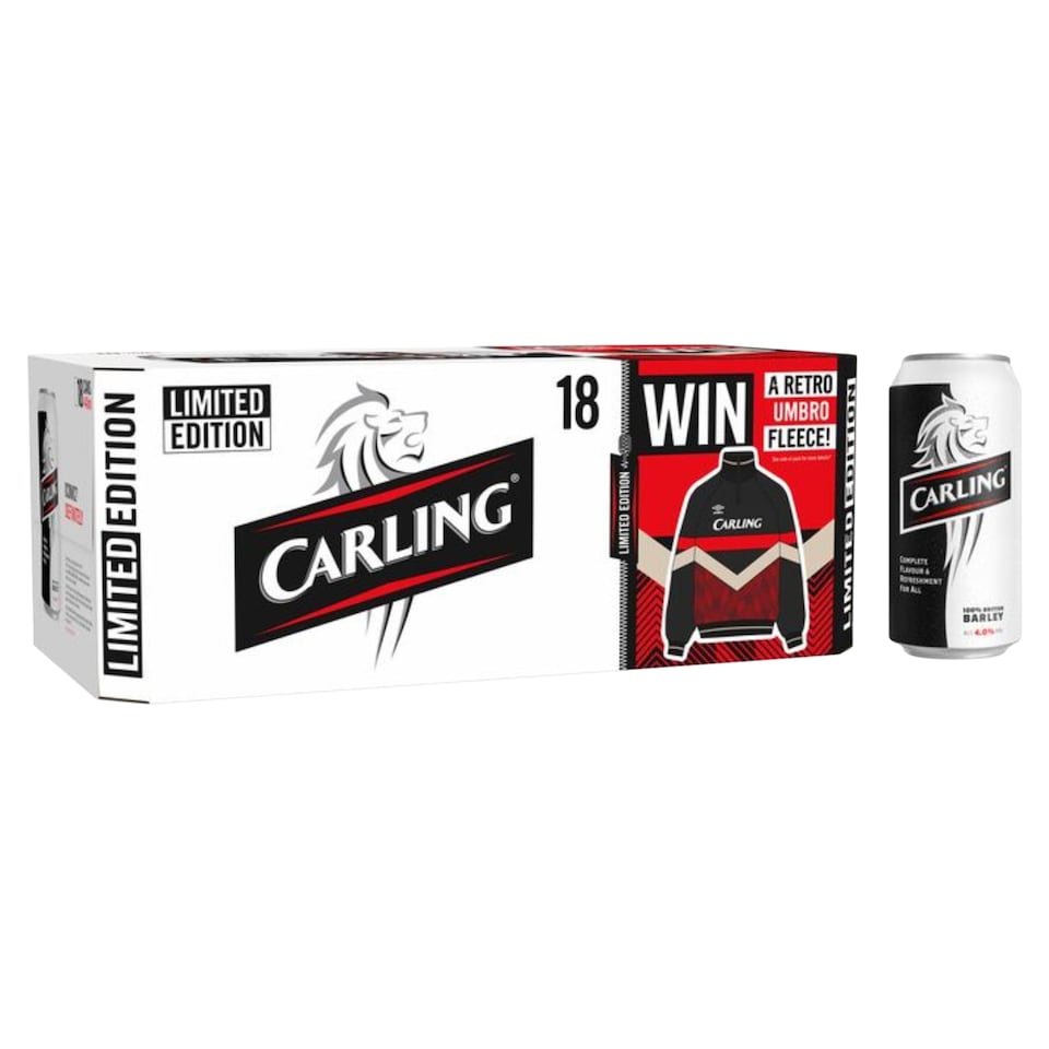image 1 of Carling Original Lager Beer Can 18 x 440ml