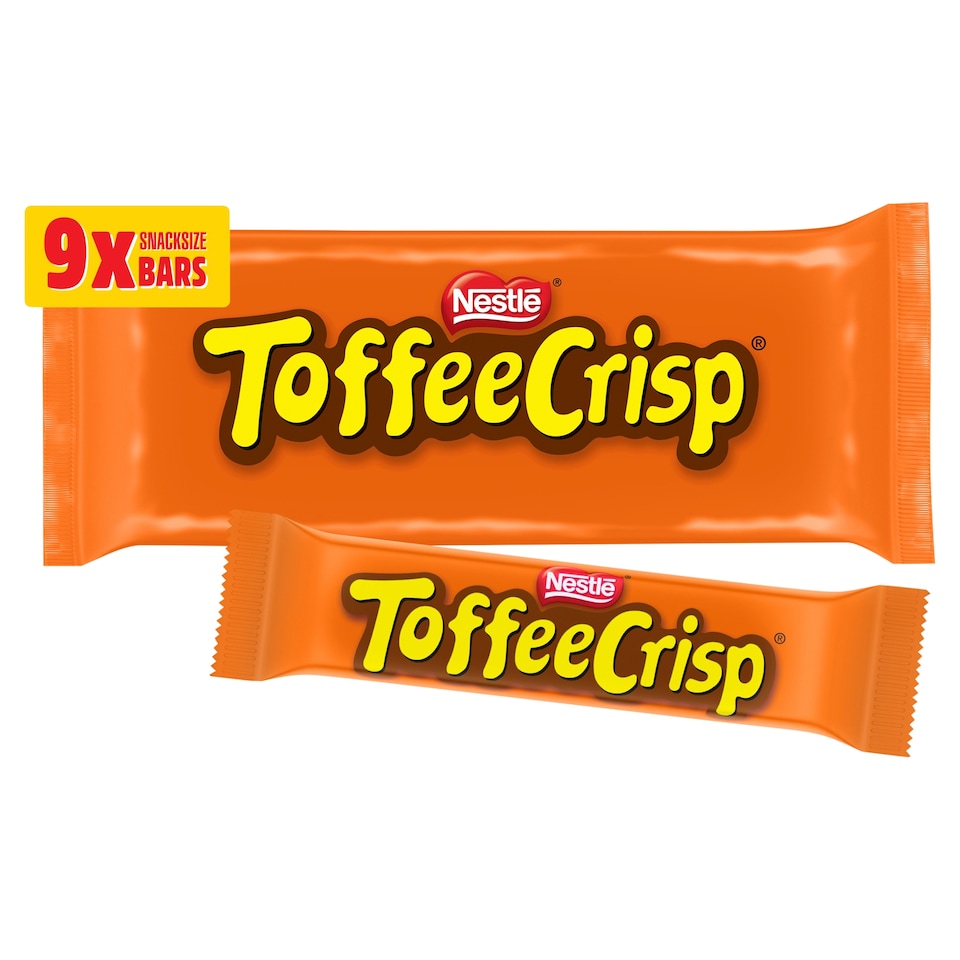 image 1 of Toffee Crisp Biscuit Bar 9 Pack Multipack 279g