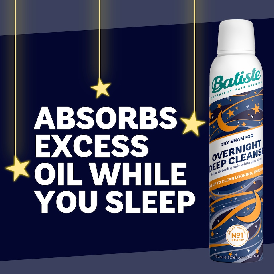 image 1 of Batiste Dry Shampoo Over Night Cleanse 200Ml