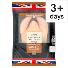 Tesco Slower Grown Large Whole Chicken 1.4kg-1.8kg