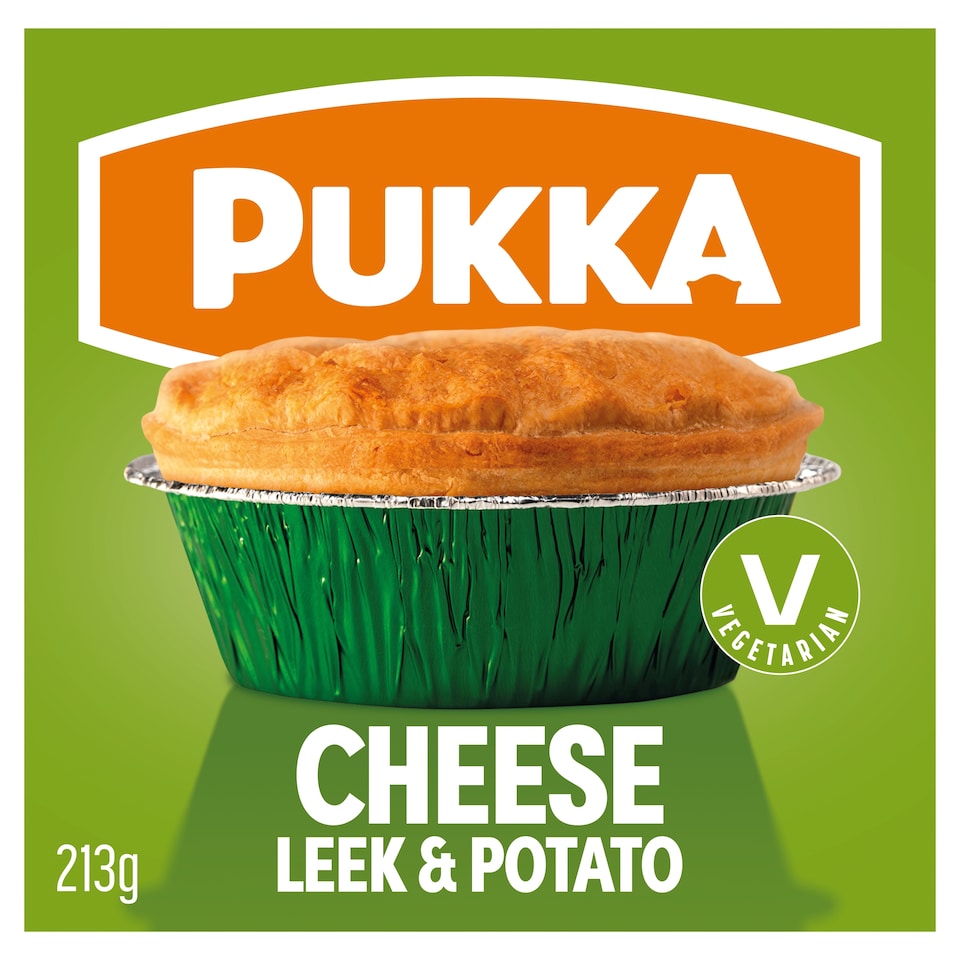 Pukka Veggie Cheese, Leek & Potato Pie