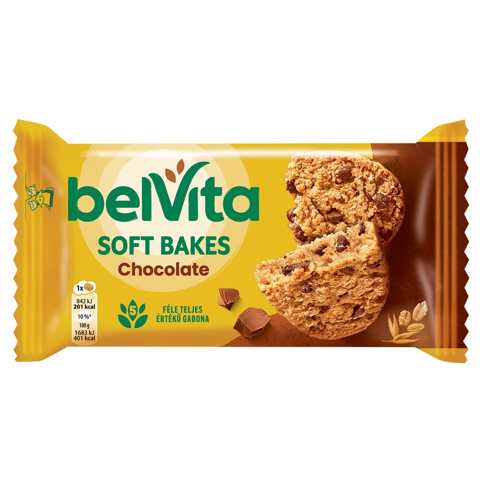 Belvita Gabonás Keksz Csokoládédarabokkal 50 G