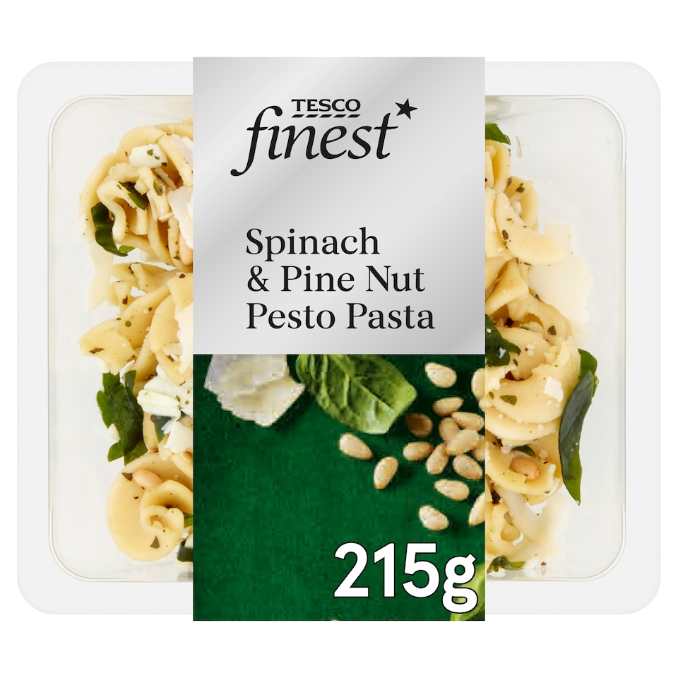 Tesco Finest Spinach Pinenut Pasta 215G