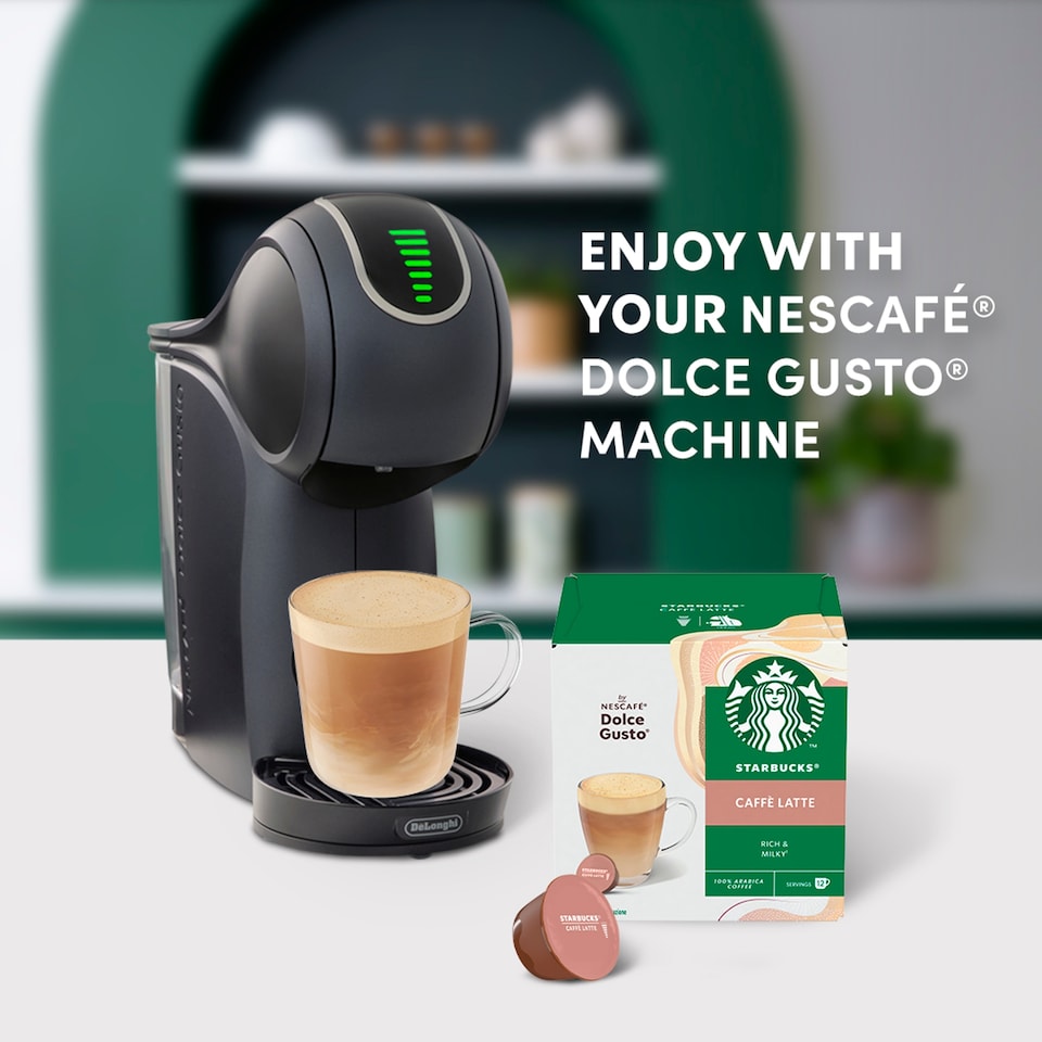 image 1 of Starbucks Caffè Latte by Nescafe Dolce Gusto Coffee Pods x12 121.2g