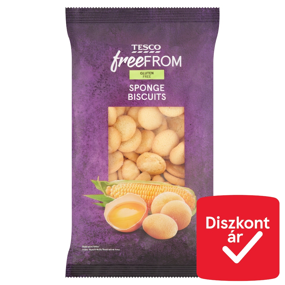 Tesco Free From gluténmentes kukoricaliszt alapú piskótatallér 120 g