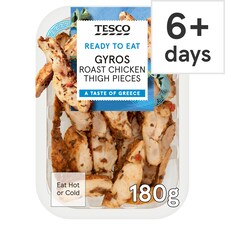 Tesco Greek Inspired Chicken Thigh Strips 180g