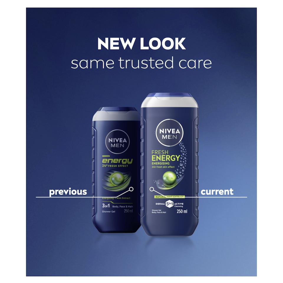 image 1 of NIVEA MEN Energy Mint Extract Shower Gel 250ml