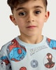 image 1 of Marvel Spider-Man Print Pure Cotton T-Shirt in Blue