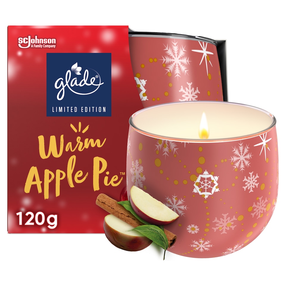 image 1 of Glade Candle Warm Apple Pie 120g