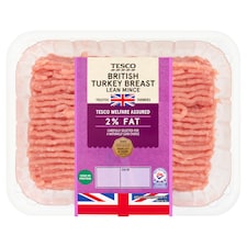 Tesco British Turkey Breast Mince 2% Fat 500G