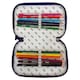 image 3 of 3 Zips Filled Pencil Case 20 x 13 x 6.5 cm