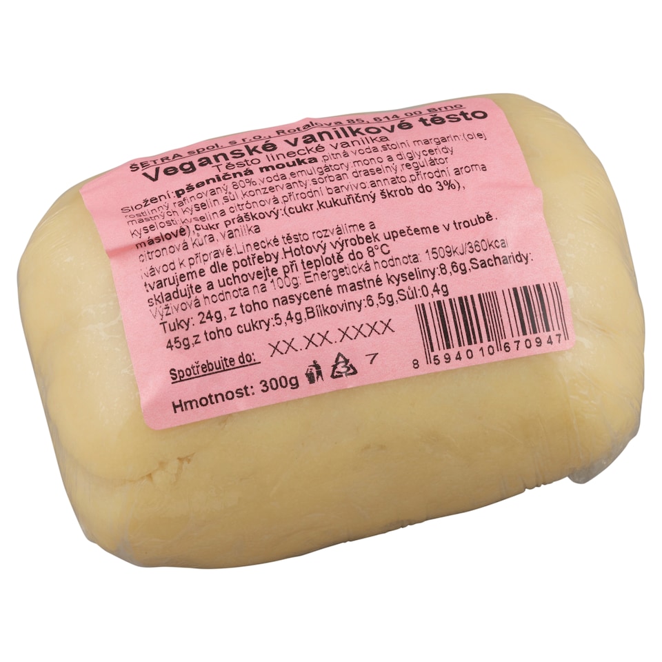 Šetra Veganské vanilkové těsto 300g