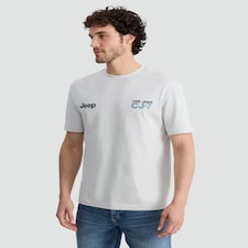 Jeep Pure Cotton CJ-7 Print T-Shirt in Grey
